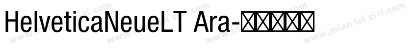 HelveticaNeueLT Ara字体转换